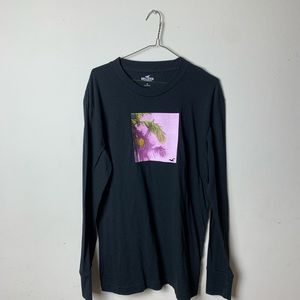 Black Graphic Long Sleeve